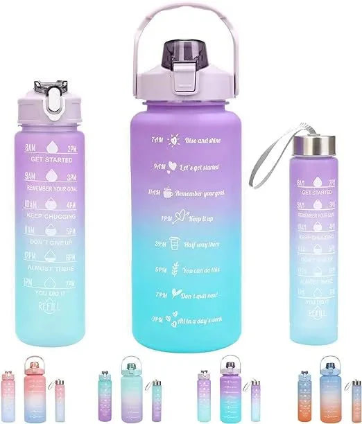 Gradient Water Bottle Set