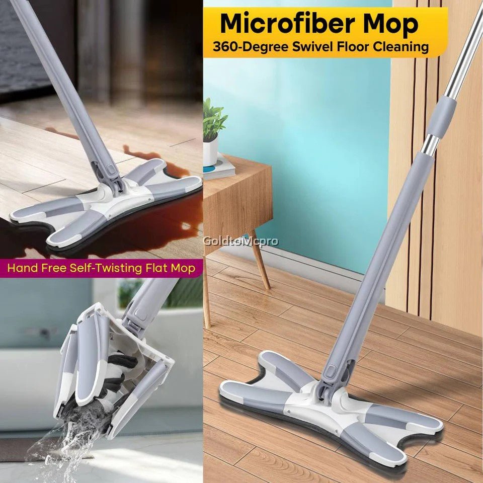 Microfiber 360° Swivel Flat Mop