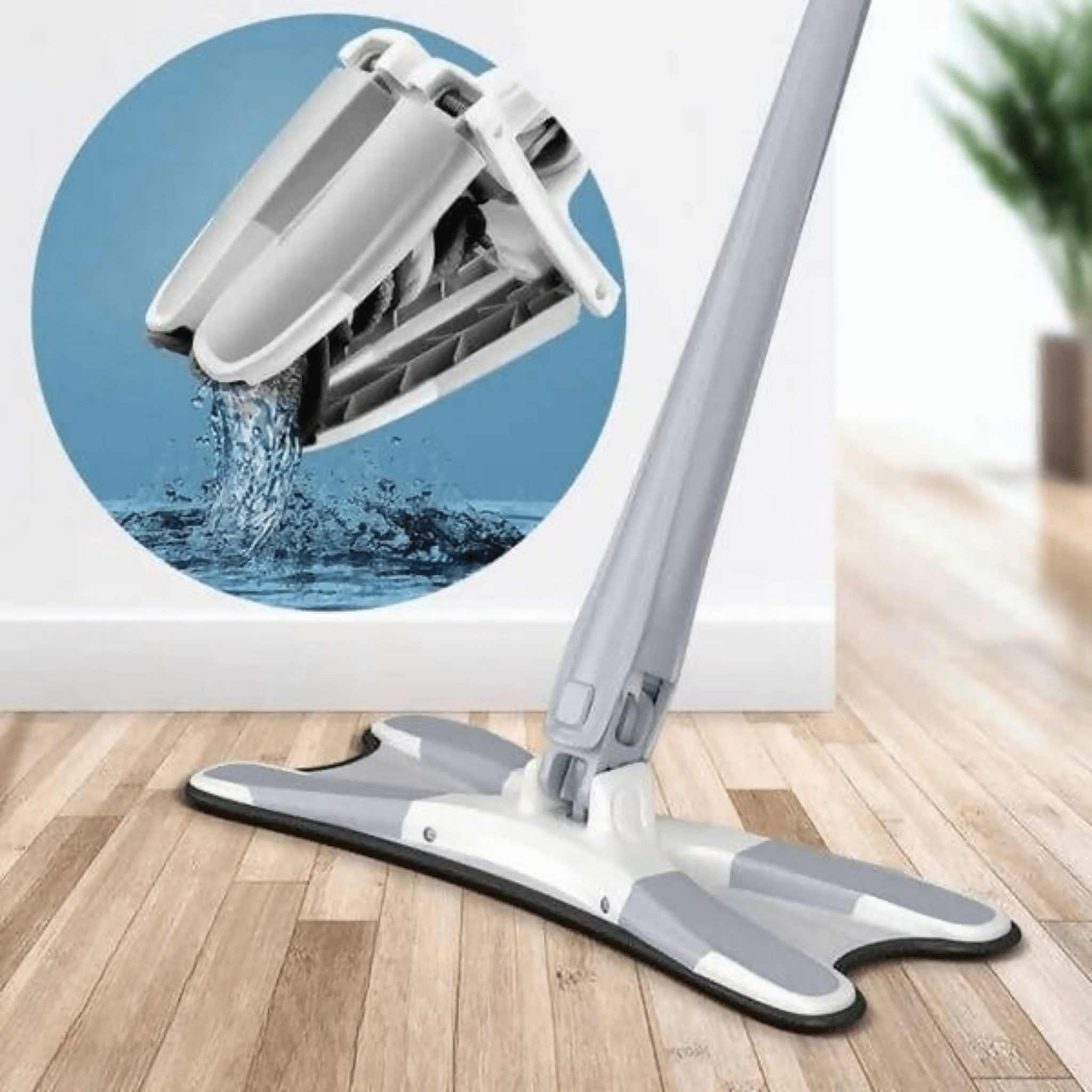 Microfiber 360° Swivel Flat Mop