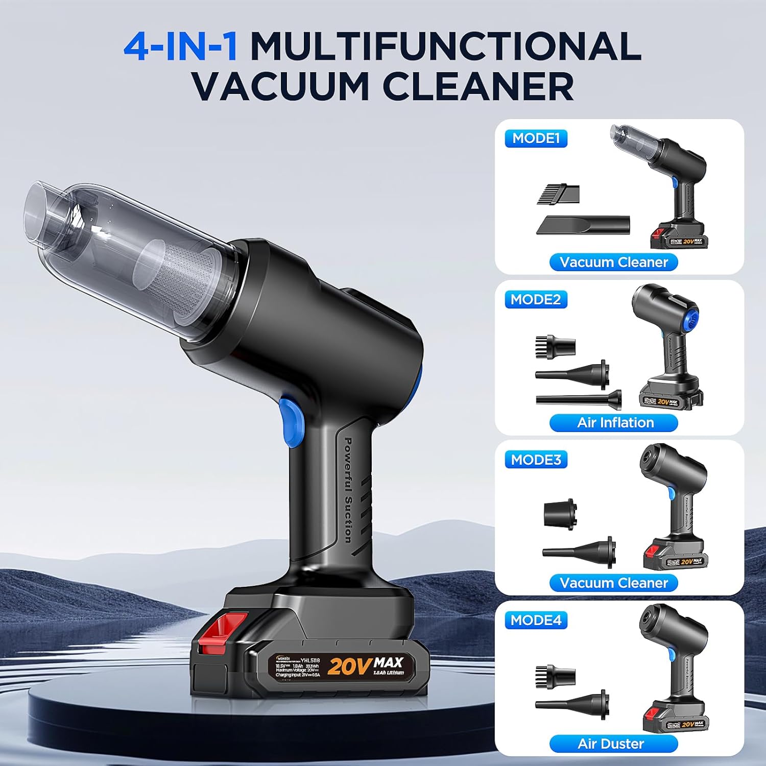 Powerful Handheld Vacuum Cleaner